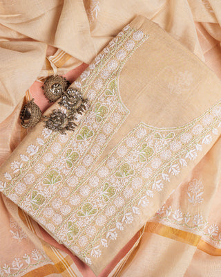 Rubab Tissue Kurta Set with Cut Glass Embroidery